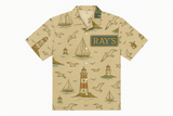 Ray’s Warehouse Coastal Beacon Linen Hawaiian Shirt