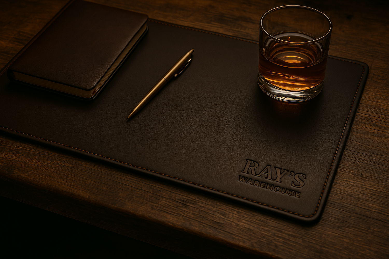 Ray’s Warehouse Full-Grain Leather Desk Pad
